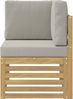 vidaXL Outdoor Ecksofa Massivholz Akazie Weiß 901505 Bild 3