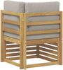 vidaXL Outdoor Ecksofa Massivholz Akazie Weiß 901505 Bild 5