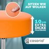 CASARIA® Rollhocker 2er Set Kunstleder Orange Bild 2