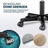 CASARIA® Rollhocker 2er Set Kunstleder Orange Bild 5