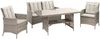 greemotion Lounge-Set Wien, 4-teiliger Polyrattan, Gartenmöbel Sofa, 2 Sessel mit Tisch Bild 2