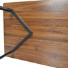 Esstisch 117 x 68 x 75 cm, rechteckig, MDF in Walnussoptik mit schwarzem Metallgestell Bild 5