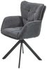 Armlehnenstuhl Siena / Seattle S02, Mikrofaser, Webstoff, Anthrazit, 62 x 93 x 63 cm Bild 2