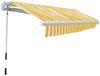 vidaXL Gelenkarmmarkise Handbetrieben 300 cm Gelb/Weiß 275558 Bild 2