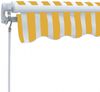 vidaXL Gelenkarmmarkise Handbetrieben 300 cm Gelb/Weiß 275558 Bild 3