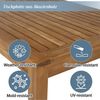 Flieks Gartenlounge-Set, 7-Sitzer Gartenmöbel Essgruppe Sitzgruppe Seil mit Akazienholz Tisch Bild 4