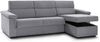 Dmora Sofa mit Halbinsel Cintano, Ecksofa für Wohnzimmer, gepolstert, abnehmbarer Bezug, 100 % Made in Italy-Qualität, 285x160 h100 cm, Grau Bild 4