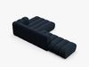 Micadoni Modulares Ecksofa offen Lupine 5-Sitzer Rechts Boucle Baloo Dunkelblau Bild 4
