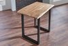 Bartisch Baumkante massiv Akazie natur 160 x 85 schwarz Quebec 68993816 Bild 3