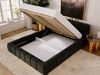 GRAINGOLD Alicante Doppelbett 160x200, Polsterbett mit Bettkasten und Kopfteil, Velour-Stoff, Dunkelgrau Bild 4