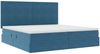 vidaXL Aufbewahrungsbett mit Matratze Dunkelblau 200 x 200 cm Samt 3371995 Bild 5