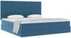 vidaXL Aufbewahrungsbett mit Matratze Dunkelblau 200 x 200 cm Samt 3371995 Bild 3