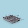 Besteckkasten 33,5x26x4,5cm Anthrazit Bild 2