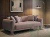 Sofa 3-Sitzer PORI Stoff Taupe Bild 3