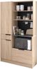 Küchenbuffet >Fumay 11< in Eiche /Beton - 100x186x45cm (BxHxT) Bild 3