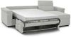Dmora Schlafsofa mit Halbinsel Ganzaria, Verwandelbares Ecksofa für das Wohnzimmer, gepolstert, abnehmbar, 100 % Made in Italy, 285x160 h100 cm, Hellgrau Bild 4
