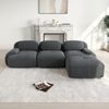 Modulares Ecksofa 75cm×298cm×178cm in Grau – rahmenlos, ohne Montage, mit 32D-Hochdichteschaum und Cordstoff Bild 1