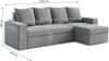AX LIVING Eck Couch Klein Climpy 242 cm – Funktional & Stilvoll in Grau Bild 4