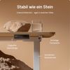 Desktronic HomeOne Elektrisch höhenverstellbarer Schreibtisch 160x80cm Weiß/Eiche mit Memory-Funktion, Anti-Kollisions Technologie, USB-A und USB-C-Ladeanschlüssen Bild 4