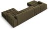 Micadoni Panorama Sofa Jennifer 6-Sitzer Samt Grün Bild 3