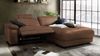 KAWOLA Sofa LOLA Ecksofa Leder braun mit motorischer Relaxfunktion Recamiere rechts 82 x 178 x 233 cm Bild 2