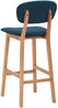 vidaXL Barhocker 2 Stk. Blau Stoff [289371] Bild 5