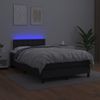 vidaXL Polsterbett mit Matratze & LED Schwarz 120x200 cm Kunstleder Bild 4
