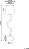 Kabellose LED Tischlampe VOUGA mit Dimmer Metall Schwarz Bild 2