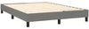 vidaXL Boxspringbett mit Matratze Dunkelgrau 140x200 cm Stoff 3126406 Bild 4