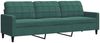 vidaXL 2-tlg. Sofagarnitur mit Kissen Dunkelgrün Samt 3278473 Bild 5