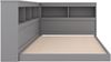 Daybett, 90 x 200 cm, Schlafsofa, Tagesbett, Mit Steckdose und 2 USB-Anschlüssen, Bett mit Lattenrost ohne Matratze, Spanplatte, Grau Bild 5