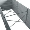 Metall Blumenbeet Hochbeet 240x80x77 cm Grau Pflanzbeet Gemüsebeet Pflanzkasten Bild 4