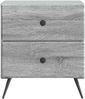 vidaXL Nachttisch Graues Sonoma 43 x 34,5 x 47,5 cm Holzwerkstoff 895457 Bild 4