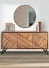 Sideboard EBBA - Akazie Akazienbraun 76 x 40 x 150 cm | Schrank Flur Schlafzimmer Kommode Bild 2