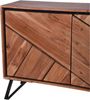 Sideboard EBBA - Akazie Akazienbraun 76 x 40 x 150 cm | Schrank Flur Schlafzimmer Kommode Bild 4