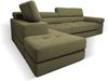 Goldstoff Ecksofa mit Schlaffunktion, Cord Couch für Wohnzimmer - Cord Ecksofa, Cord Sofa VOYAGE 2 Teile, Großer Bettkasten Bild 3