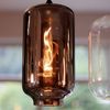 s.luce Velo Esstischleuchte 5-flammig 160cm Baldachin Ø 18cm Klar, Schwarz Bild 3