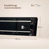s.luce Velo Esstischleuchte 5-flammig 160cm Baldachin Ø 18cm Klar, Schwarz Bild 4