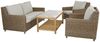 Gartensofa Sandkorn mit Kissen aus Kunst-Rattan, klassisch, beige, für 2–3 Personen, Brafab Bild 2