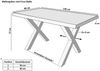 SAM® Esstisch Juliane, Holz Wildeiche-Optik, verschiedene Metallgestelle, Baumkante Bild 2