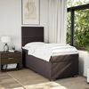 vidaXL Boxspringbett mit Matratze Dunkelbraun 100x200 cm Stoff 3292695 Bild 4