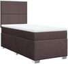 vidaXL Boxspringbett mit Matratze Dunkelbraun 100x200 cm Stoff 3292695 Bild 3