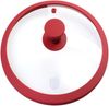 Glasdeckel mit Silikonrand Rot 32 cm Bild 4