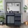Schminktisch Sherry Anthrazit 90 cm mit 4 Schubladen Vicco Bild 5