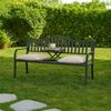 Relaxdays Gartenbank mit Tisch in Anthrazit Bild 2
