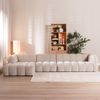 Bronx71 Ecksofa Luca XL Chenille sand links Bild 3