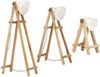 vidaXL Stehlampen 3 Stk. Weiß E27 Mango Massivholz 320594 Bild 3