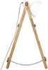 vidaXL Stehlampen 3 Stk. Weiß E27 Mango Massivholz 320594 Bild 5