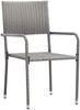 vidaXL 3-tlg. Garten-Essgruppe Grau 3068721 Bild 3