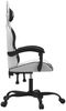 vidaXL Gaming-Stuhl Weiß und Schwarz Kunstleder 3143900 Bild 4